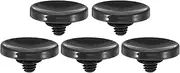 uxcell Camera Shutter Button, 5 Pack Soft Shutter Release Button Pure Copper Camera Button Concave Suitable for Nikon for Fujifilm for Leica DSLR/SLR Camera, Black