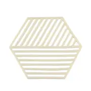 10Pcs Stylish Nordic Hexagonal TPR Food Mat Stain Resistant Dining Table Placemat Anti-Slip Tea Coaster Bowl Pad Mats Kitchen Gadget