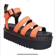Dr. Martens Blaire Quad Coral Platform Sandals Size 10 NIB