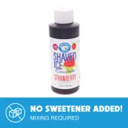 Hypothermias STRAWBERRY Flavor Syrup Snow Cone machine Concentrate UNSWEET