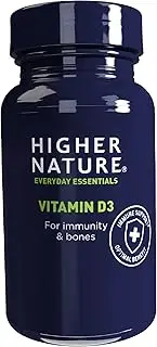 Higher Nature Vitamin D3 for immunity & bones, Pack of 120