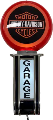 Massive Harley Davidson Shield GARAGE Wall Sign Led Bar Lighting Light RED