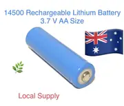 Rechargeable 4 × 14500 Lithium Battery 3.7 V AA Size Diameter 1.4Cm Length 5Cm