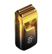 Electric Razor Electric Shaver Rechargeable Shaving Machine For Men Shaver Beard Razor Wet-Dry Use Beard Trimmer Hair Trimmer-Gold