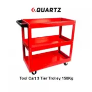 3 TIER TOOL PARTS TROLLEY CART STORAGE WAREHOUSE WORKSHOP HEAVY DUTY SHELF