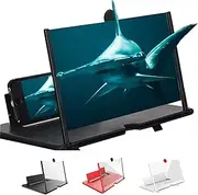 Magnifying Glass,Screen Newest Version,Cell Phone Amplifier for Reading,Movies,Videos,Gaming,Enlarger Compatible with Smartphone-Foldable Phone Stand Holder Portable