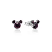 Couture Kingdom Disney Mickey Mouse Birthstone SS 12mm Stud Earrings Febuary