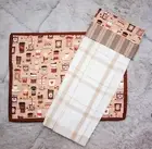 Tea Towel & Casserole / Pot Mat Set | Kitchen | Hot Drink | Coffee | Farm LGE