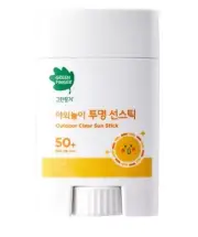 Korean Green Finger Outdoor Clear Baby Sun Stick 20g SPF50+ PA++++ Infant Skin