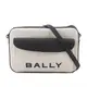 BALLY Bar Daniel 帆布及皮革口袋斜背包(自然色/黑色)