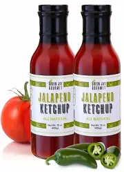 Green Jay Gourmet Ketchup - All-Natural Tomato Ketchup with Tomato Paste,...