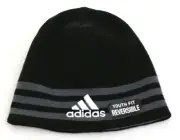 Adidas Climawarm Reversible Eclipse II Black & Gray Beanie Youth Boy's 8-20 NWT