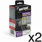 2x Electronic Mouse Trap Humane Control Mice Kill Electric Rodent Zapper RATSAK