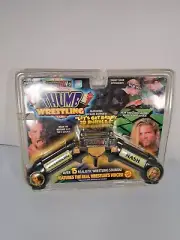 NIB Vintage 1999 ToyBiz WCW/NWO Electronic Thumb Wrestling Goldberg & Kevin Nash