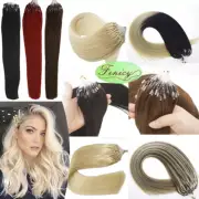 Micro Ring Loop Human Hair Extensions Micro Beads Link Double Drawn Remy Hair 1g