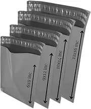 Tortoba 100x Self-Seal Mailing Bags Mixed Sizes Tear-Resistant Poly Mailers for Shipping, Packaging & Postage | 4 Size Options