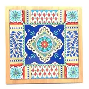 Tiled Trivet Moroccan Square Hot Pot Holder 22x22cm