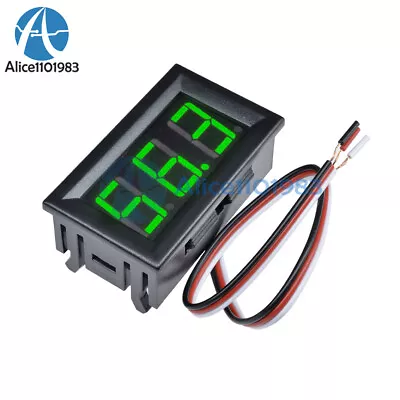5pcs Panel Meter Green LED Digital Voltmeter DC 0V To 99.9V 0 -99.9V Display