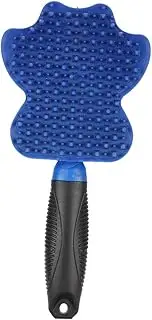 PET RUBBER BRUSH REMOVAL MASSAGE COMBING HAIR SHOWER HANDLER PLASTIC