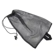 Quick Dry Swim Dive Net Bag Drawstring Snorkel Flippers Storage Dive Mesh Bag