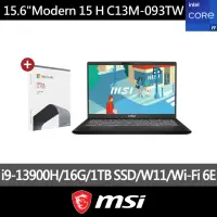 在飛比找momo購物網優惠-Office 2021★【MSI】15.6吋i9 高效輕薄筆