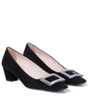 [Roger Vivier] Roger Vivier Belle Vivier 45 suede pumps AU 6 black