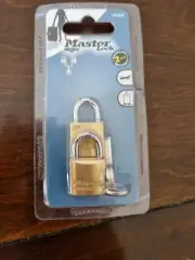 Master Lock Padlock 11mm 2 Pack Fm1820T M/L
