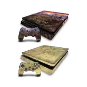 LOTR FELLOWSHIP OF THE RING GRAPHIC ART VINYL SKIN PS4 SLIM CONSOLE & CONTROLLER
