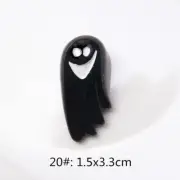 10Pcs Flat Back Resin Cabochon Halloween DIY Flatback Embellishment Ghost D