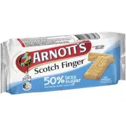 Arnotts Scotch Finger Biscuits Less Sugar Pack 232g