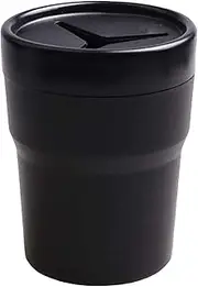 Car Trash Can, Leakproof Car Garbage Can with Lid, Vehicle Car Trash Bin, Mini Cup Holder Trash Can for Car, Home and Office