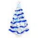 摩達客 台灣製10呎/10尺 (300cm)特級白色松針葉聖誕樹 (藍銀色系配件)(不含燈)