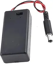 KICHOUSE 2pcs Male Plug Case Box Holder with Cover for Battery Lightweight Design with Off Slide Spring Clip for Easy Battery Insertion Connector Color