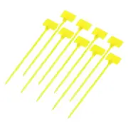 100pcs Marker Cable Zip Ties, 4 Inch Self-Locking Labels Zip Tie Wraps,Yellow