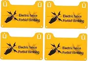BESPORTBLE Electrical Safety High Voltage Fence Caution Signs Weatherproof Easy to Install