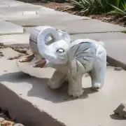 Indian Elephant Glass Figurine