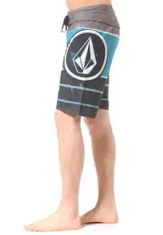 NEW VOLCOM sz 32 board shorts LIDO ION blue MOD TECH 4way stretch blue