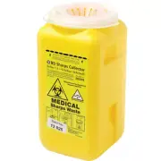 BD SHARPS COLLECTOR WASTE BIN CONTAINER SHARP 1.4L SYRINGE NEEDLE DISPOSAL 1A