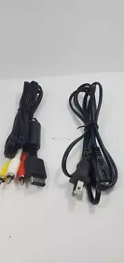 Playstation 1, PS2 (FAT) PS3 Slim AV Cable & Power Cord Bundle USA Seller