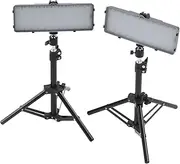 LED Video Light,Dimmable RGB LED Fill Light with Adjustable Tripod Stand,USB Power Supply Photography Lighting Kit Dimmable LED Panel for Studio Shooting,Studio,Desktop,Video, 5V