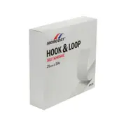 Moroday 25mm x 20m White Hook And Loop Self Adhesive