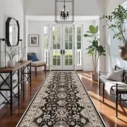 Washable Hallway Runner Rug 4x12: Non Slip Runner Rugs with Rubber Backing