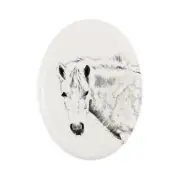 Fjord Horse tombstone with a horse Art-Dog
