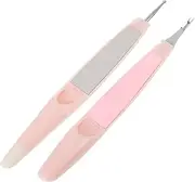 Ipetboom Manicure Tools Kit Nail Cuticle Remover Pusher Trimmer Nail Art Dotting Applicator Portable