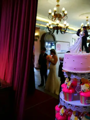 婚禮蛋糕塔，杯子蛋糕塔