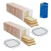Tiawudi Pack Bread Box, Plastic Bread Container, Bread Storage for Kitchen 2