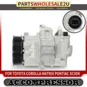 AC A/C Compressor for Toyota Corolla 2009-2012 Matrix 09-13 Pontiac Vibe Scion (for: Toyota)