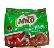 NESTLE Milo Malt Chocolate Drink 3 in 1 Original Activ-Go 14's x 30g - 1 Pack