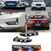 LED DRL Day Light Demon Eye Fog Lamp u For Nissan Rogue Kicks Qashqai Sentra 20+ (for: Nissan)