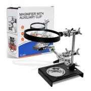 Third Hand Repair Clamp Auxiliary Clip Stand Magnifying Glass Soldering Solder